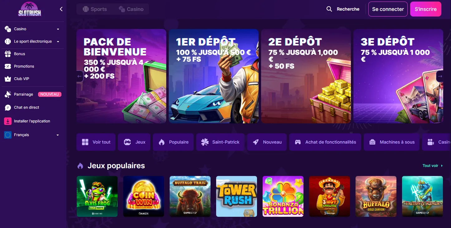 Meilleurs jeux de machines à sous en casino